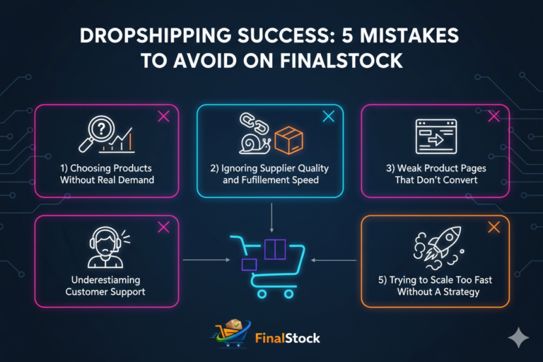 Drop shipping Success: 5 Mistakes to Avoid on Final Stock