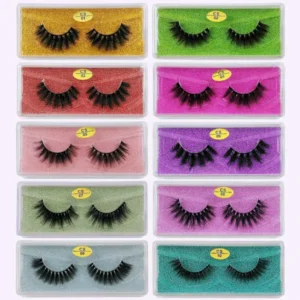 3D Mink Eyelashes 10 Pairs | Natural False Lashes Bulk Pack for Makeup
