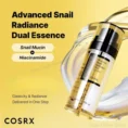 Advanced snail radiance essence being applied to skin for glass skin effect