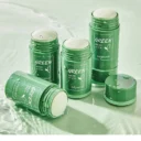 Green tea mask stick removing blackheads and deep cleansing pores on nose