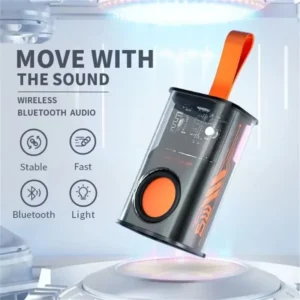 K08 Pro Bluetooth Speaker with LED Lights & IPX5 Waterproof